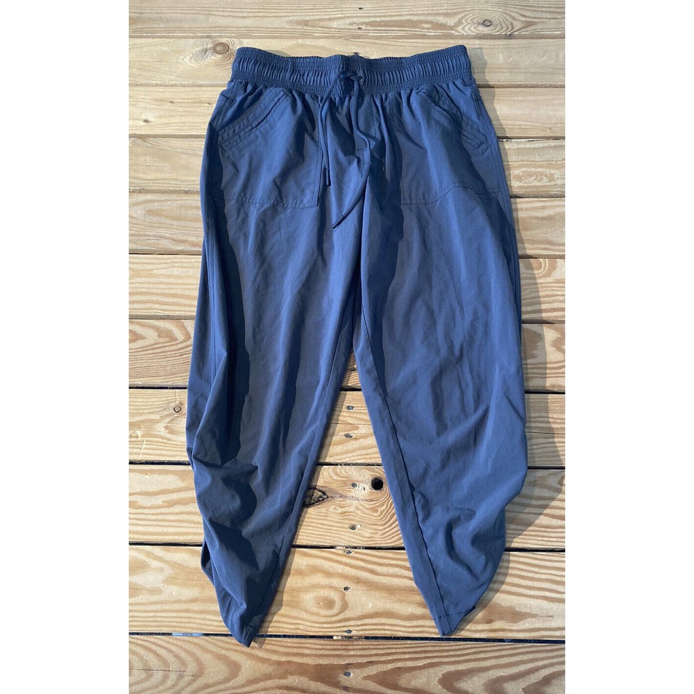 Prana Athletic Cinch Ankle Pants Size Small Women’s Grey Drawstring